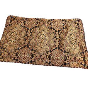 VTG Croscill Romanoff Tapestry King  pillow sham corded trim Tuscan home decor